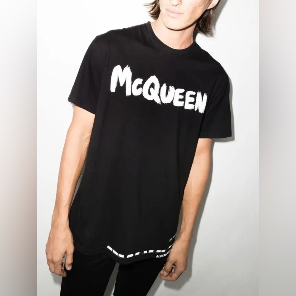 Alexander McQueen Black Graphic Tee - Picture 2 of 10